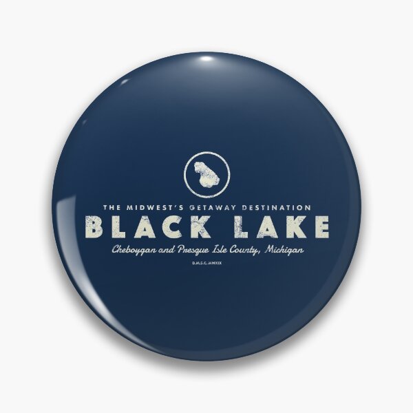 Item preview, Black Lake, Michigan - Lake Shape designed and sold by deadmansupplyco.