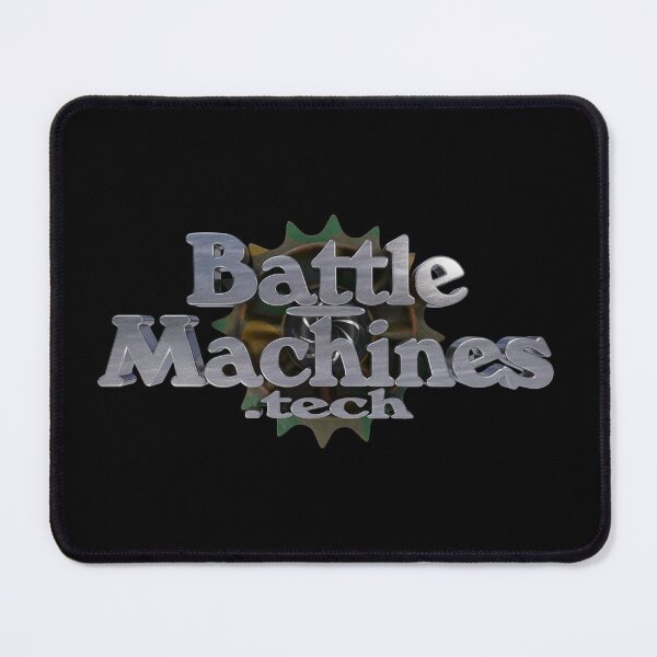 Battle Machines Logo - black Mouse Pad