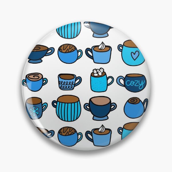 Item preview, Cozy Blue Winter Doodle Mugs, made by EndlessEmporium designed and sold by EndlessEmporium.