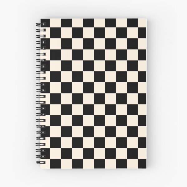 Item preview, Checkerboard Mini Check Pattern in Black and Almond Cream designed and sold by kierkegaard.