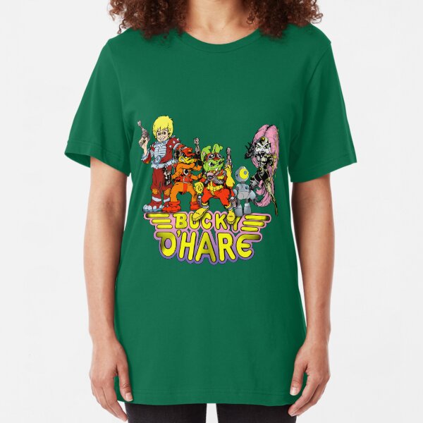 Bucky O'Hare - Group Logo - Color Slim Fit T-Shirt