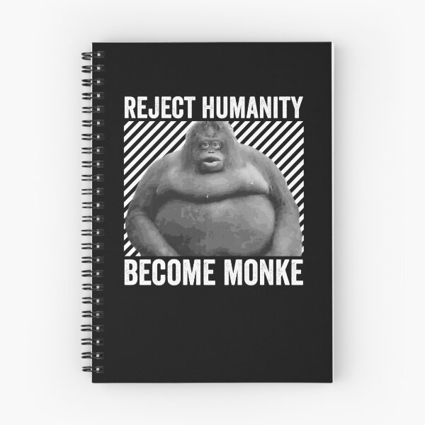 Item preview, Reject Humanity Become Monke designed and sold by ROBO MEGA.