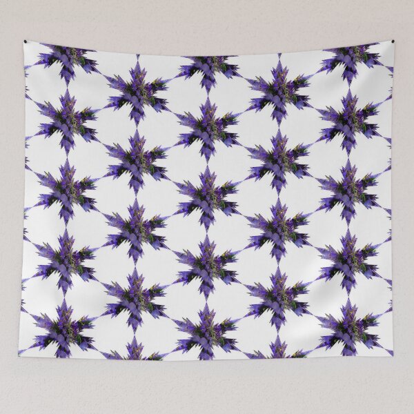 Item preview, Snowflakes Star Green Violet flower by Iritof designed and sold by iritof.