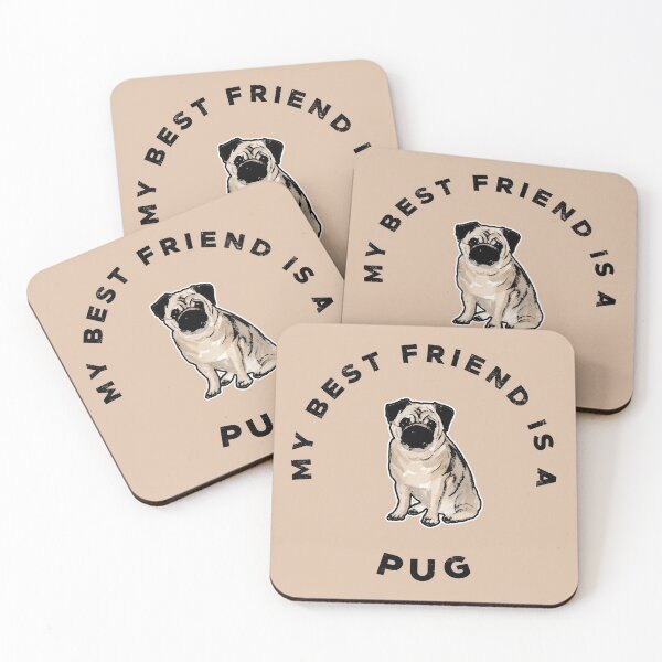 Item preview, "My Best Friend is a Pug" cute Pug Dog designed and sold by LindaCooke.