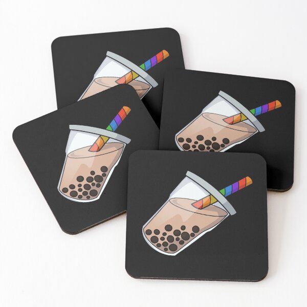 Item preview, Let’s Get Boba Tea (rainbow) designed and sold by Little Beetle Works.