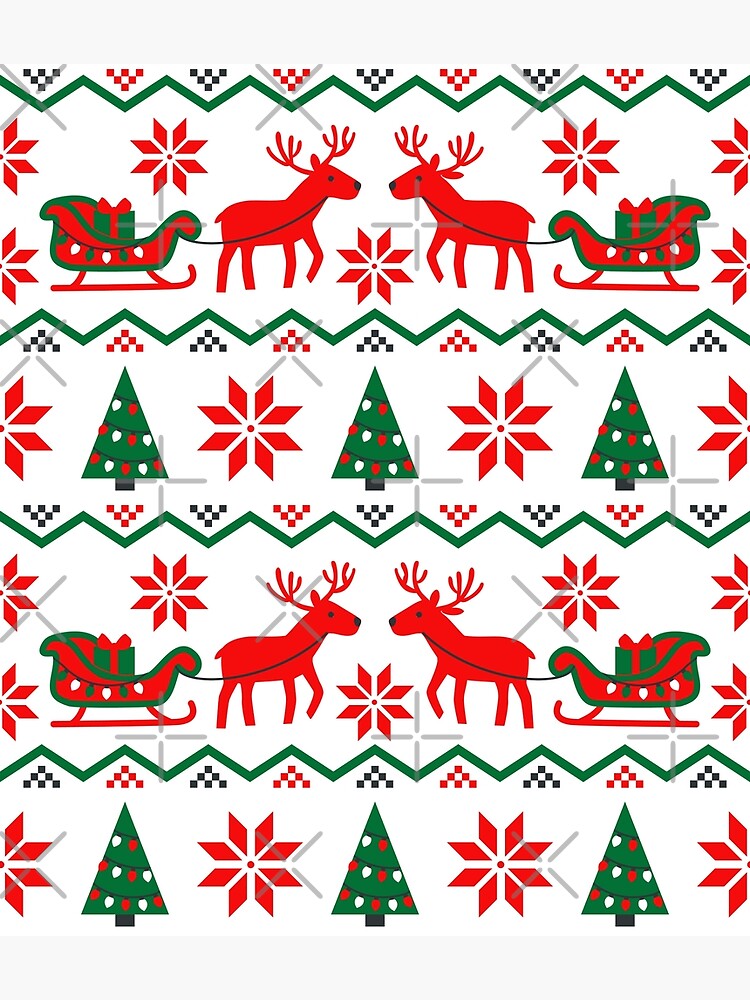 Aperçu 7 sur 7. Impression encadrée avec l'œuvre renne de Noël créée et vendue par olgart.
