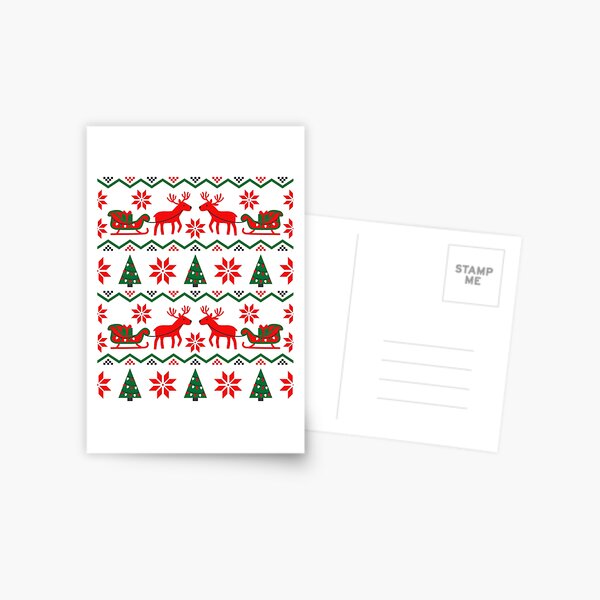 renne de Noël Carte postale