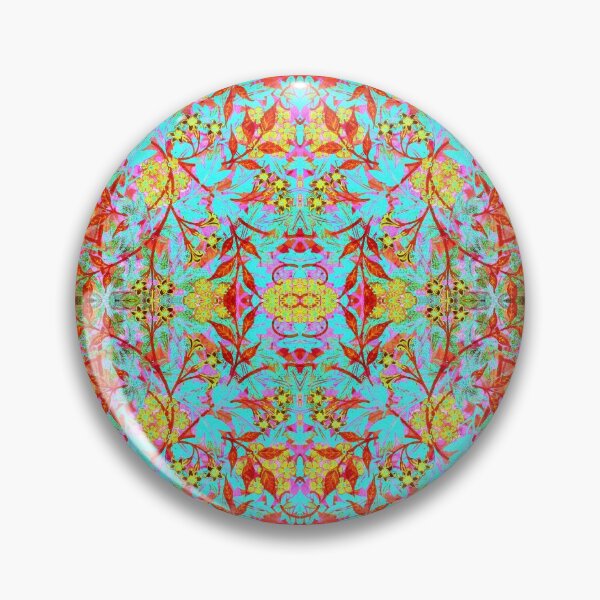 Item preview, Jasmine by William Morris - Vibrant Turquoise Blue Green Red Floral Vintage Pattern Variation designed and sold by PatternPerfect.