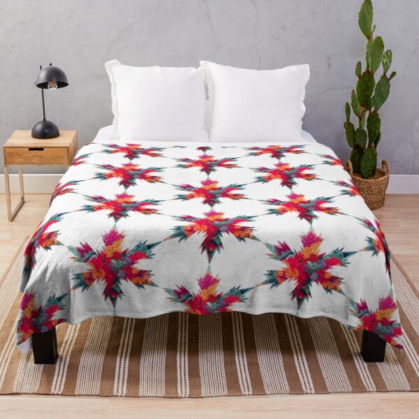 Item preview, Xmas Snowflakes Star Green Red Orange flowers by Iritof designed and sold by iritof.