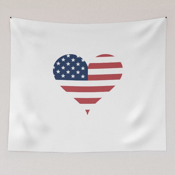 Item preview, American Flag American Pride I heart America  designed and sold by BaggysBazaar.