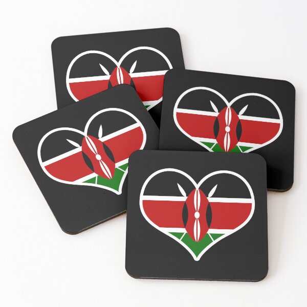 Item preview, Kenya Flag Heart designed and sold by PKHalford.