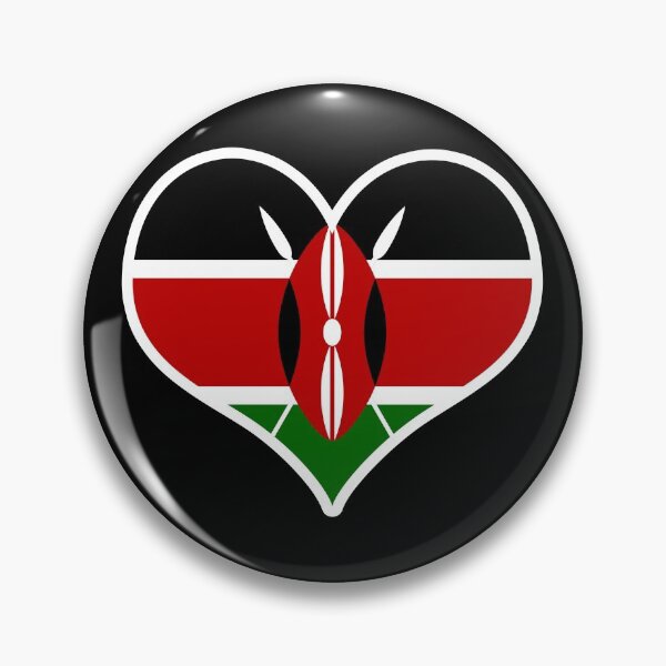 Item preview, Kenya Flag Heart designed and sold by PKHalford.