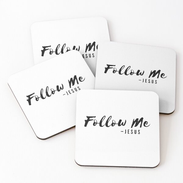 Item preview, Jesus Says, Follow Me | Black on White designed and sold by WordsToArt.
