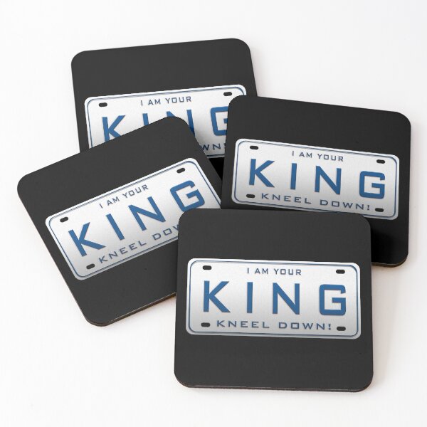 Item preview, I´M YOUR KING  SARCASTIC LICENSE PLATE WHITE & BLUE designed and sold by MantixArt.