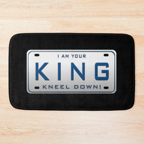 Item preview, I´M YOUR KING  SARCASTIC LICENSE PLATE WHITE & BLUE designed and sold by MantixArt.