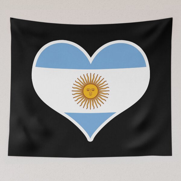 Item preview, Argentina Flag Heart designed and sold by PKHalford.