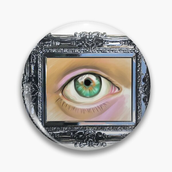 Item preview, Hazel Eyeball Eye Digital Framed Illustration designed and sold by WhatWhatDesigns.
