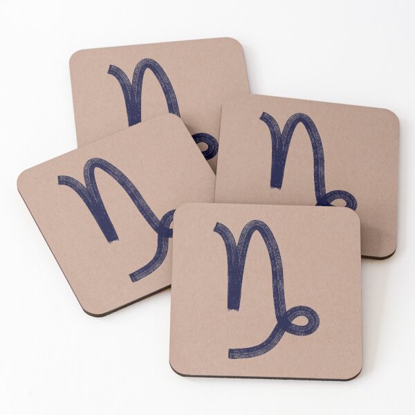 Item preview, Blue Capricorn on tan paper designed and sold by JJLosh.