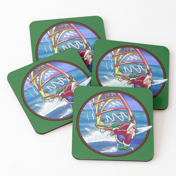 Item preview, Full Speed Santa! Circle designed and sold by ArtworkByLaurie.