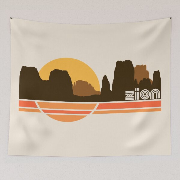 Item preview, Zion National Park Retro 70s Tourist Souvenir designed and sold by ourkid.