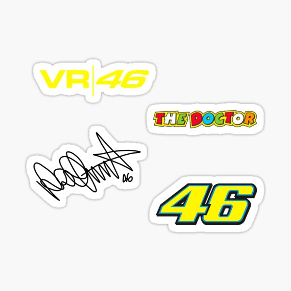 vr46 bike stickers