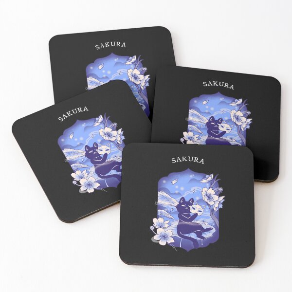 Item preview, Cat Sakura Blossom Blue designed and sold by narilex.