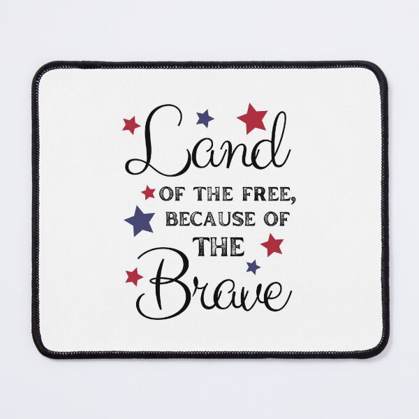 Item preview, Land of the Free, Because of the Brave - Red & Blue Stars - Original by Boo-da-chay designed and sold by Boo-da-chay.