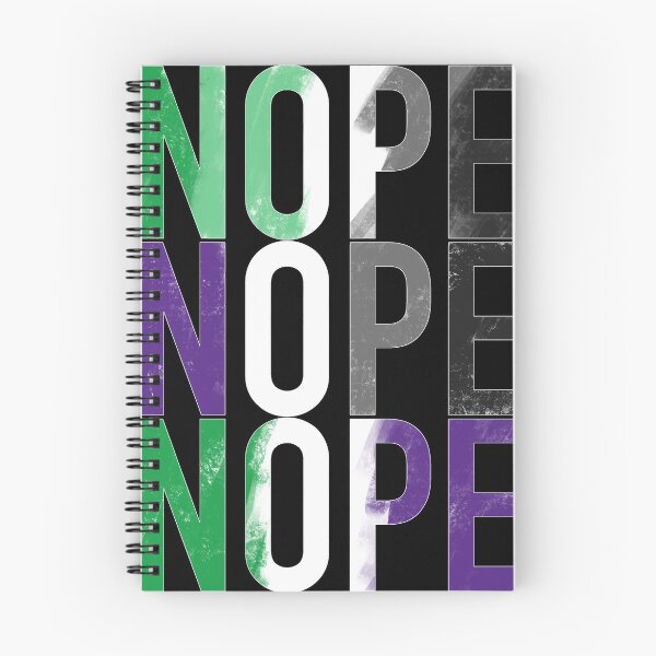 Item preview, NOPE Aro Ace Genderqueer designed and sold by Amy's Not Dead Yet.
