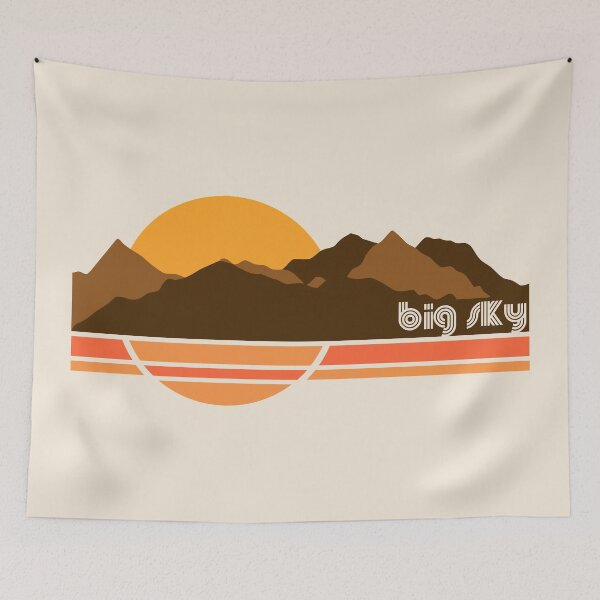 Item preview, Retro Big Sky Montana 70s Style Tourist Souvenir designed and sold by ourkid.