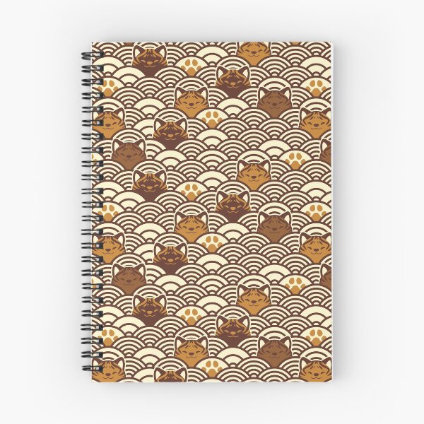 Item preview, Japanese Waves and Kais - Light Sepia designed and sold by KaijuKennels.