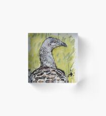 Mallee Fowl Acrylic Block