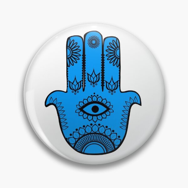 Item preview, Hamsa hand - blue designed and sold by ntreee.