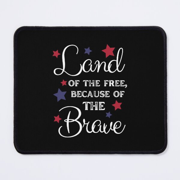 Item preview, Land of the Free, Because of the Brave - Red & Blue Stars - Original by Boo-da-chay designed and sold by Boo-da-chay.