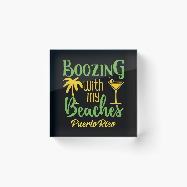Item preview, Boozing Beaches Bachelorette Girls Trip Puerto Rico print designed and sold by jakehughes2015.