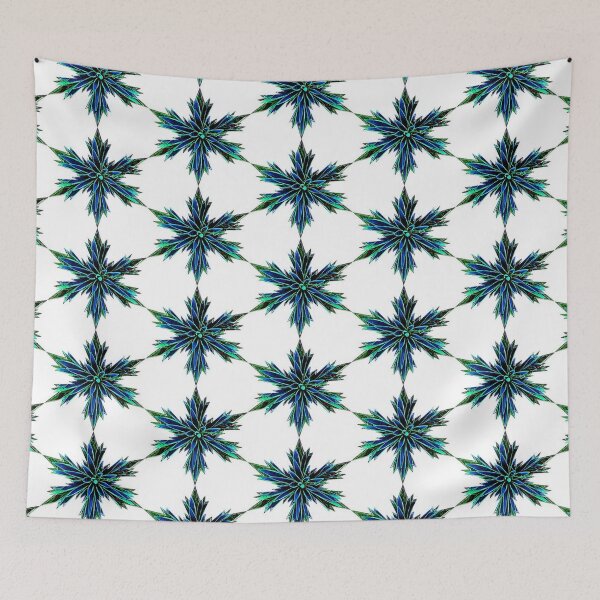 Item preview, Snowflakes Star Green-Blue flower by Iritof designed and sold by iritof.