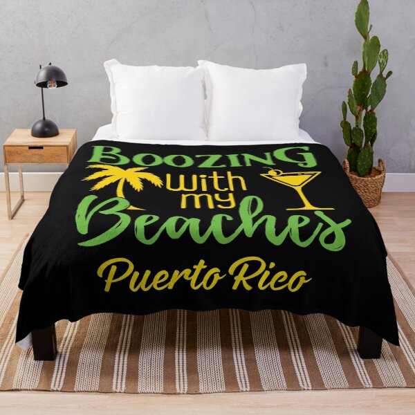Item preview, Boozing Beaches Bachelorette Girls Trip Puerto Rico print designed and sold by jakehughes2015.