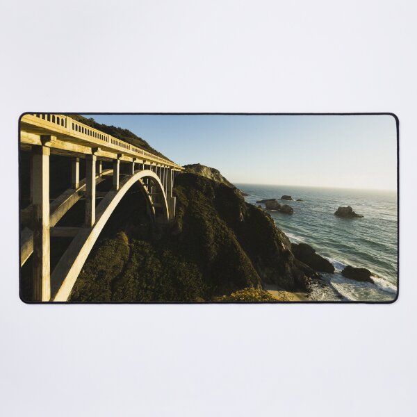 Item preview, View of bridge, Pacific Coast Highway, Scenic State Route 1, a major north-south state highway that runs along most of the Pacific coastline of California designed and sold by OrcaNature.