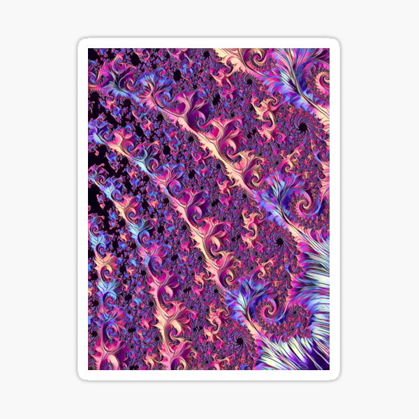 Vienna Walls Fractal Art Sticker