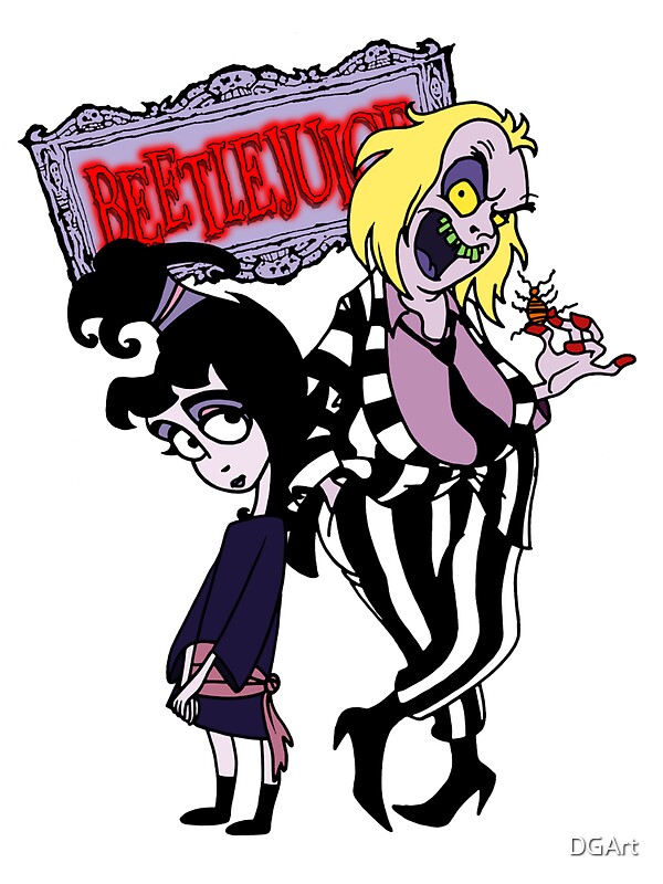 "Beetlejuice - Lydia & Beetlejuice Group 01" Stickers by ...