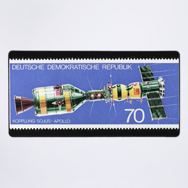 Apollo Soyuz  stamps issued in East Germany Desk Mat
