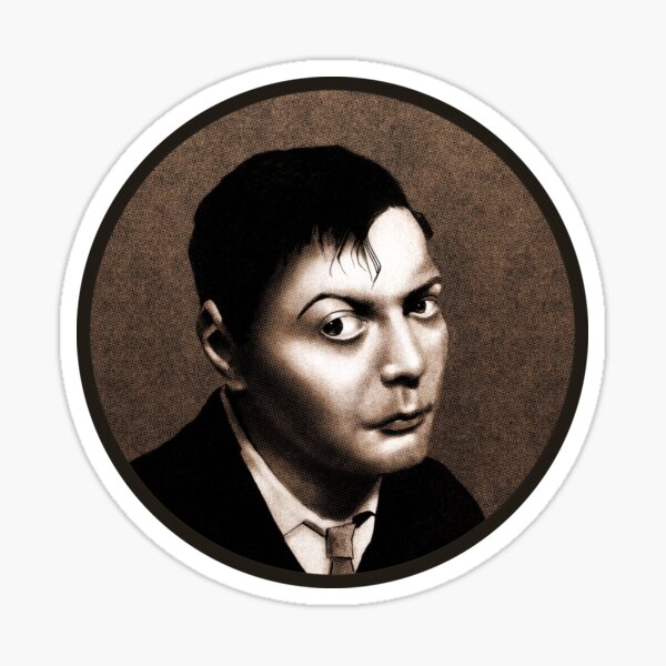 Peter Lorre Contemplating a Crime Sticker