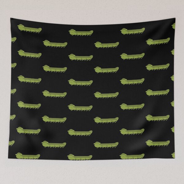 Item preview, long green caterpillar designed and sold by jazzydevil.