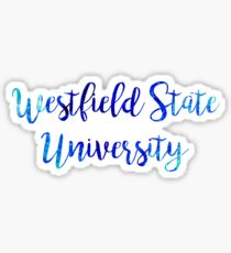 Westfield State University Watercolor Sticker