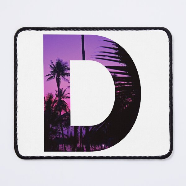 Item preview, D letter, Purple sunset designed and sold by stickmeok.