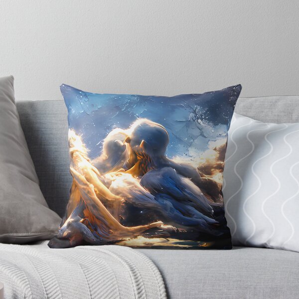 Item preview, Lovers Whispering Around Clouds (Exquisite Corpse Series) designed and sold by artistsjourney.