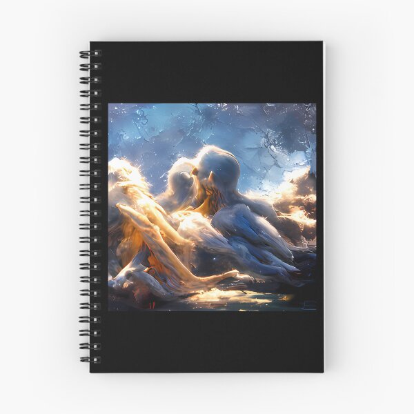 Item preview, Lovers Whispering Around Clouds (Exquisite Corpse Series) designed and sold by artistsjourney.