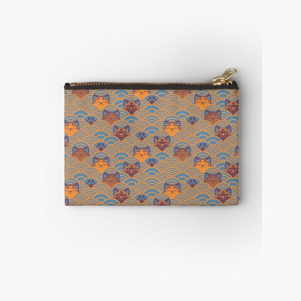 Item preview, Japanese Waves and Kais - Modern Blue and Orange designed and sold by KaijuKennels.