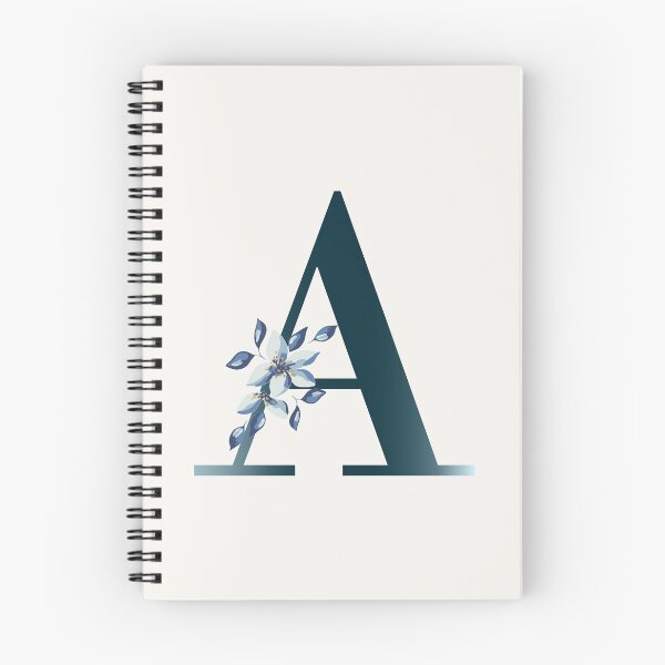 Item preview, Letter A - Blue Watercolor Flower designed and sold by CiaraPrints.