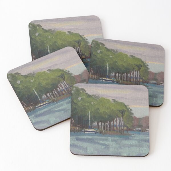 Item preview, Moored Boat at Henderson Beach Florida designed and sold by GoldsmithGifts.