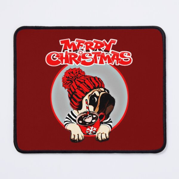 Item preview, Merry Christmas Pug Dog Design designed and sold by RaglanRose.